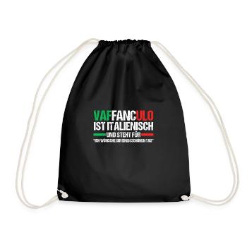 Italie Italien Vaffanculo - Sac de sport léger - noir - Devant