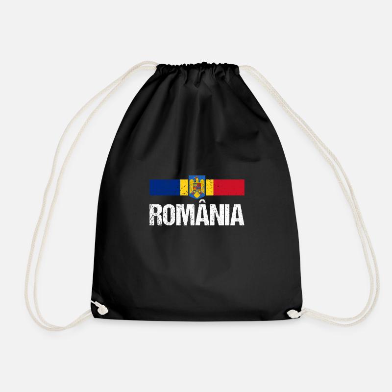Romanians Romania - Drawstring Bag - black