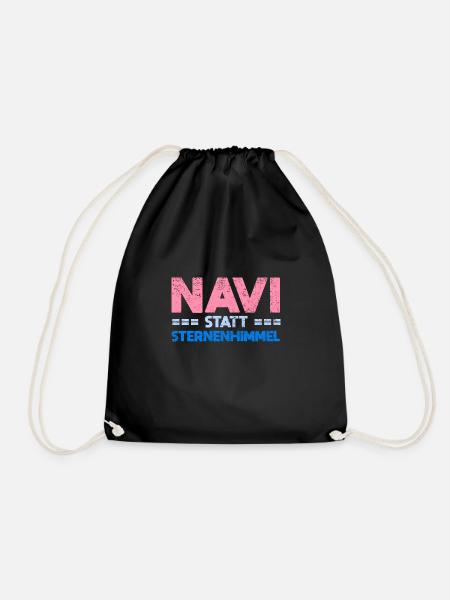 Navi Statt Sternenhimmel - Turnbeutel - Schwarz