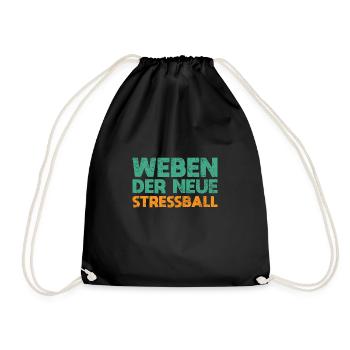 Weben - Der Neue Stressball - Turnbeutel - Schwarz - Vorne