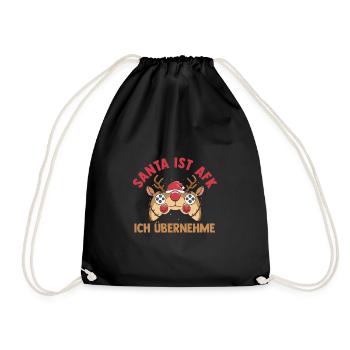 Père Noël Gaming Noël Noël - Sac de sport léger - noir - Devant