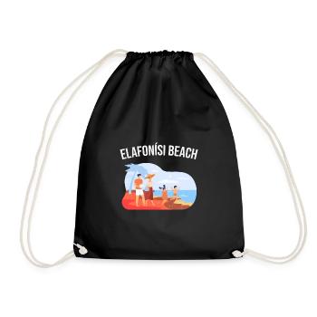 Elafonisi Beach - Drawstring Bag - black - Front