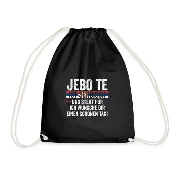 Serbe Serbe Serbie - Sac de sport léger - noir - Devant