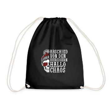 Birthday 50 years - Drawstring Bag - black - Front