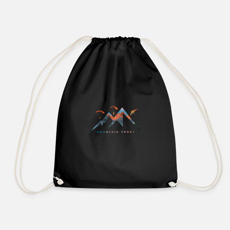 Mountain sport - Drawstring Bag - black