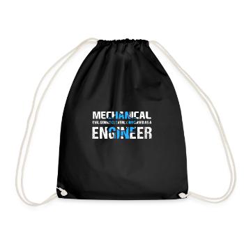 Mechanical Engineer - Maschinenbauingenieur Vintag - Turnbeutel - Schwarz - Vorne