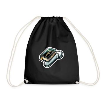 Slide to Activate Pioneer Mode - Drawstring Bag - black - Front