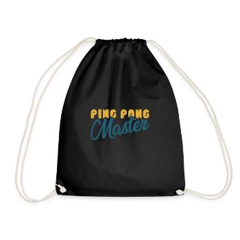 Ping Pong Roi Dire Cadeau Sports Tennis de table - Sac de sport léger - noir - Devant