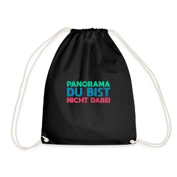 Panorama, Du Bist Nicht Dabei - Turnbeutel - Schwarz - Vorne
