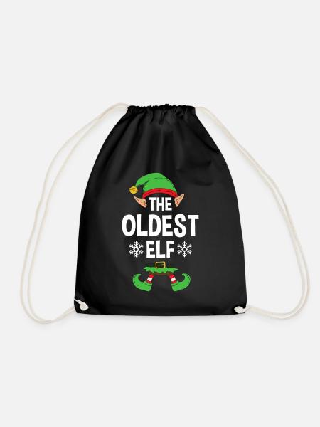 Group Matching Family Christmas Gift Elf - Turnbeutel - Schwarz