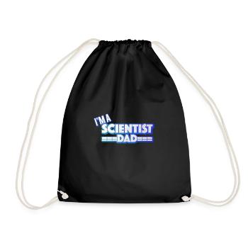 I'm A Scientist And Dad - Drawstring Bag - black - Front