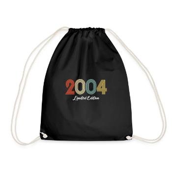 Original Jubiläum 2004 Legendärer Jahrgang - Turnbeutel - Schwarz - Vorne