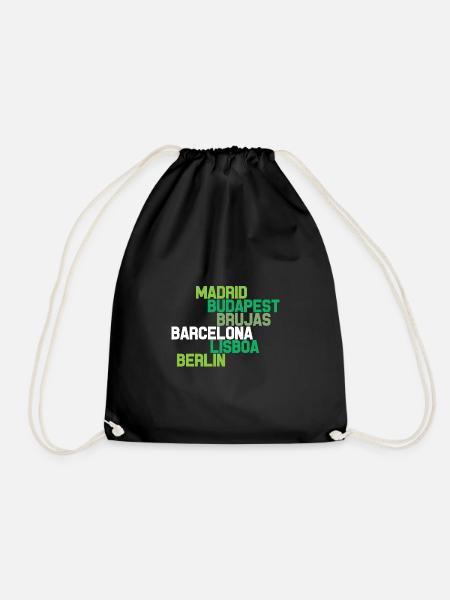 EUROPEAN CITIES - Drawstring Bag - black