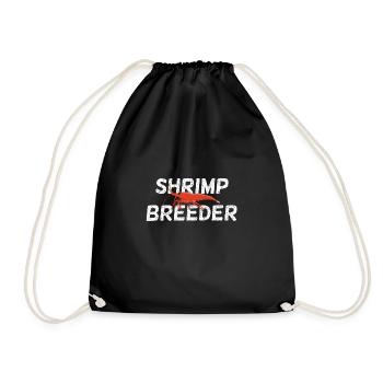 Shrimp Breeders Shrimp Aquarium Dwarf Shrimp - Drawstring Bag - black - Front