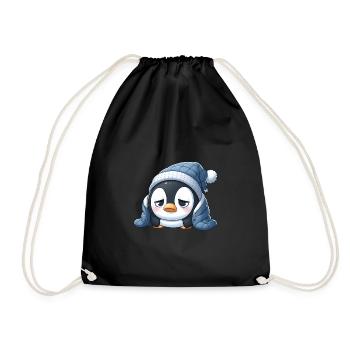 Pingouin fatigué - Sac de sport léger - noir - Devant