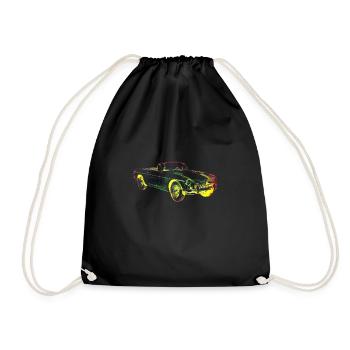 Oldtimer car - Drawstring Bag - black - Front