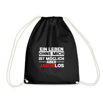 bière les amateurs de bière boire un verre célébrer jakob - Sac de sport léger - noir - Devant
