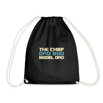 The Chief Dad Bod Model Dad - Turnbeutel - Schwarz - Vorne