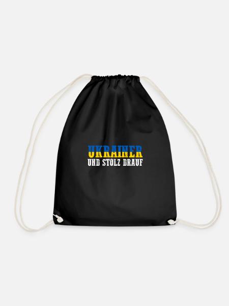 Ukrainer Ukraine - Turnbeutel - Schwarz