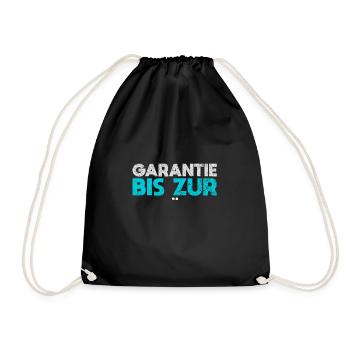 Garantie Bis Zur Tür - Turnbeutel - Schwarz - Vorne