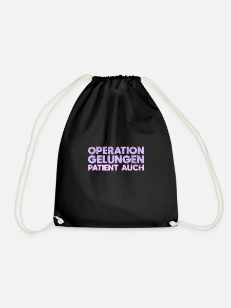 Operation Gelungen, Patient Auch - Turnbeutel - Schwarz