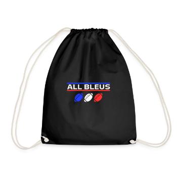 ALL Bleu Tee shirt Humour Rugby Français - Sac de sport léger - noir - Devant