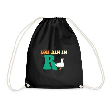 Pensioner Retirement Pension Pension Duck - Drawstring Bag - black - Front