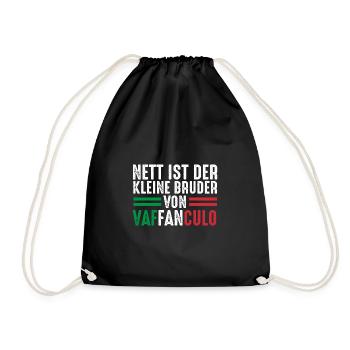 Italie Vaffanculo italien - Sac de sport léger - noir - Devant