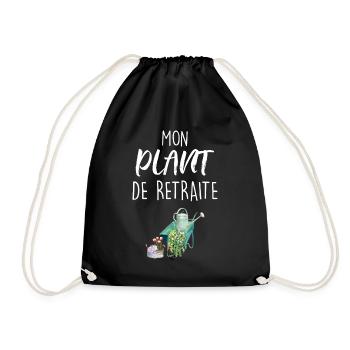 Retraite Femme Jardin Cadeau Maman Mamie - Sac de sport léger - noir - Devant