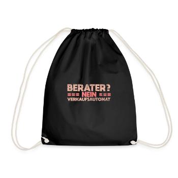 Berater? Nein, Verkaufsautomat - Turnbeutel - Schwarz - Vorne