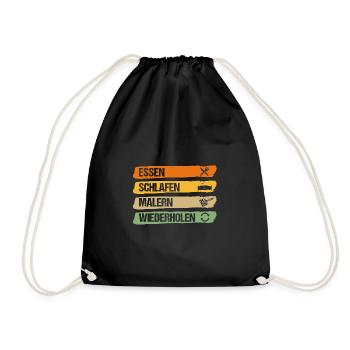 Maître Peintre Compagnon Peintre - Sac de sport léger - noir - Devant