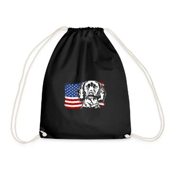 Chien de montagne bavarois drapeau américain Wilsigns - Sac de sport léger - noir - Devant
