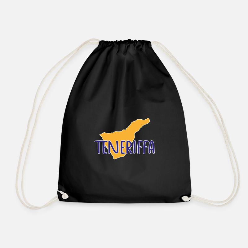 Teneriffa - Turnbeutel - Schwarz
