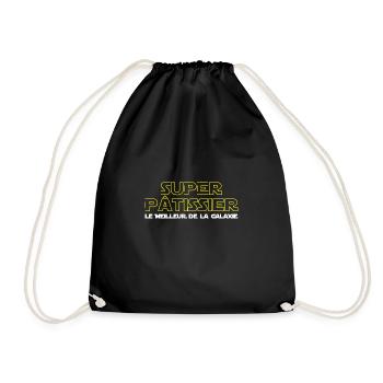 Super pâtissier - Sac de sport léger - noir - Devant