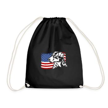 Appenzeller Mountain Dog US Amérique Drapeau Wilsigns - Sac de sport léger - noir - Devant