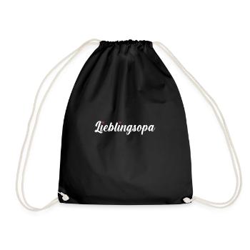 Grandpa Grandpa - Drawstring Bag - black - Front