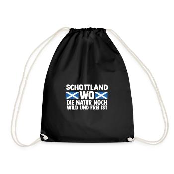 Scots Scottish Scotland - Drawstring Bag - black - Front