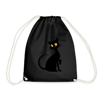 Chat - Drawstring Bag - black - Front