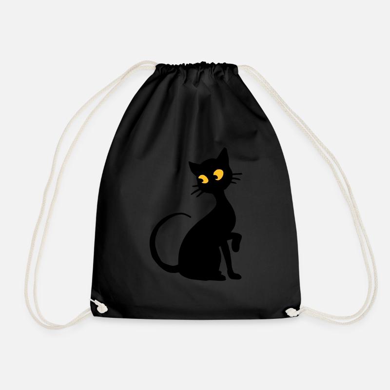 Chat - Drawstring Bag - black