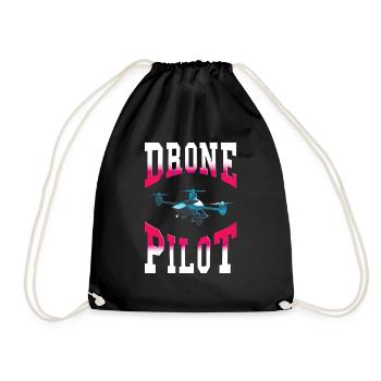 Drone quadrocopter modèle faisant pilote de jouet - Sac de sport léger - noir - Devant