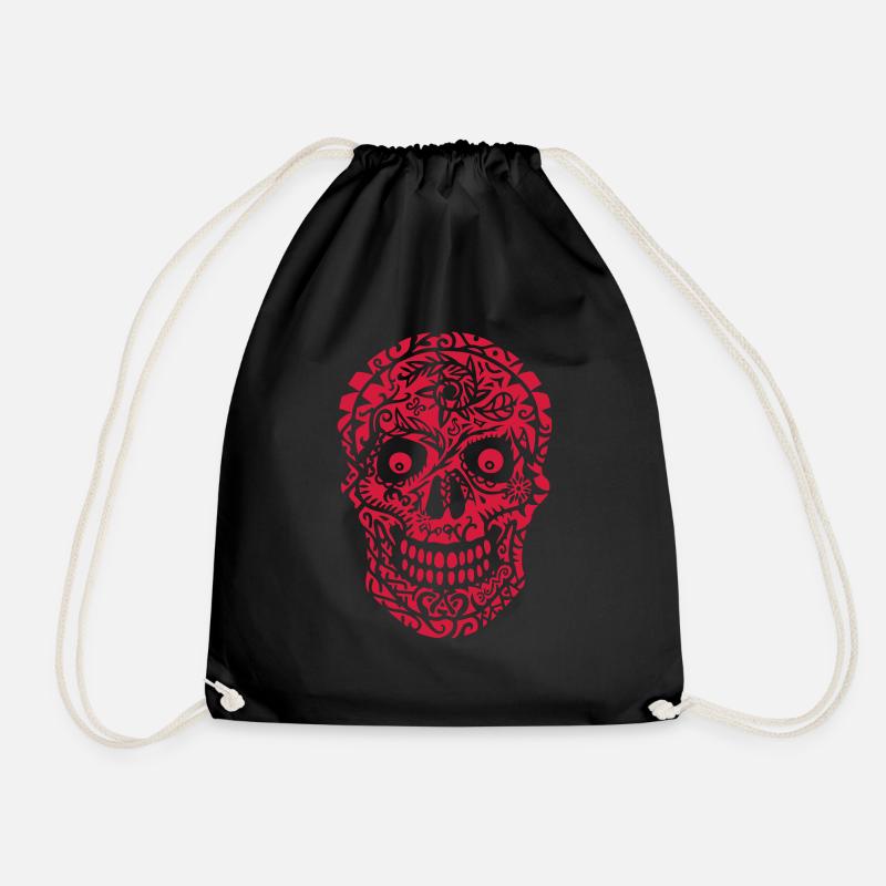 Totenkopf - Turnbeutel - Schwarz