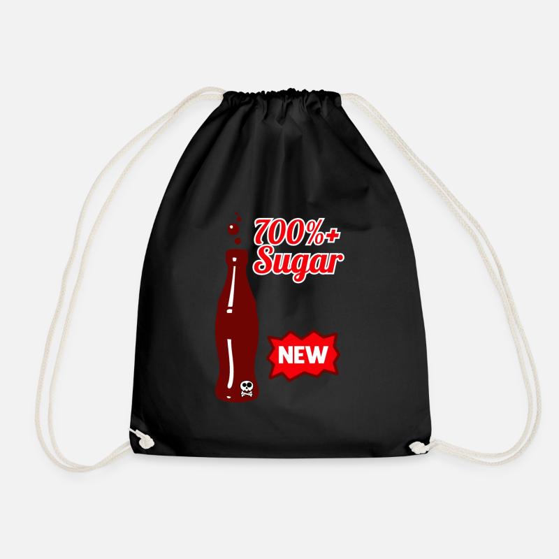 sugar - Drawstring Bag - black