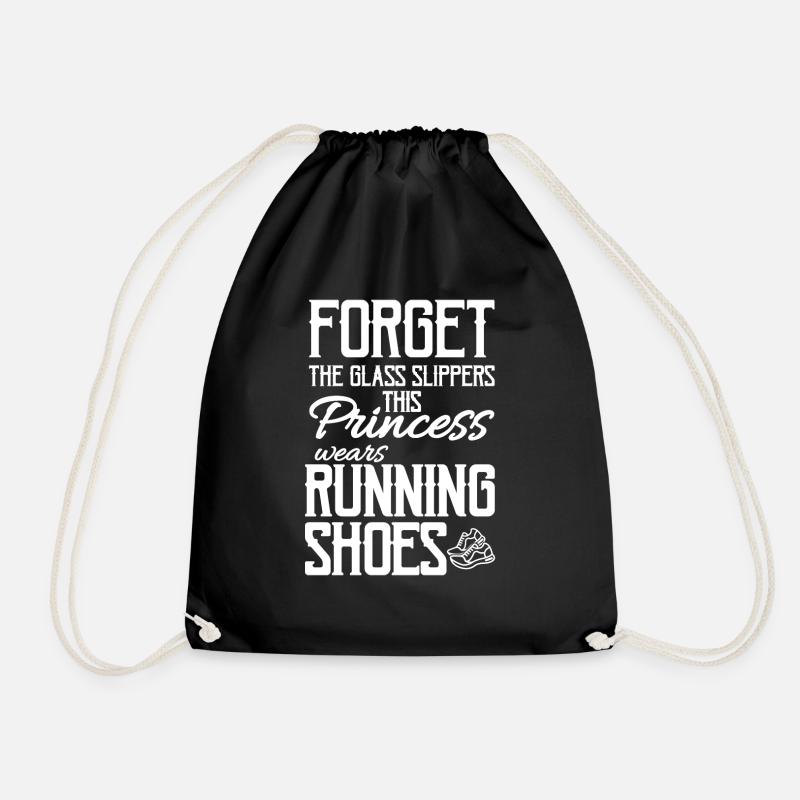 Running - Drawstring Bag - black