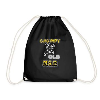 grumpy old man - Turnbeutel - Schwarz - Vorne