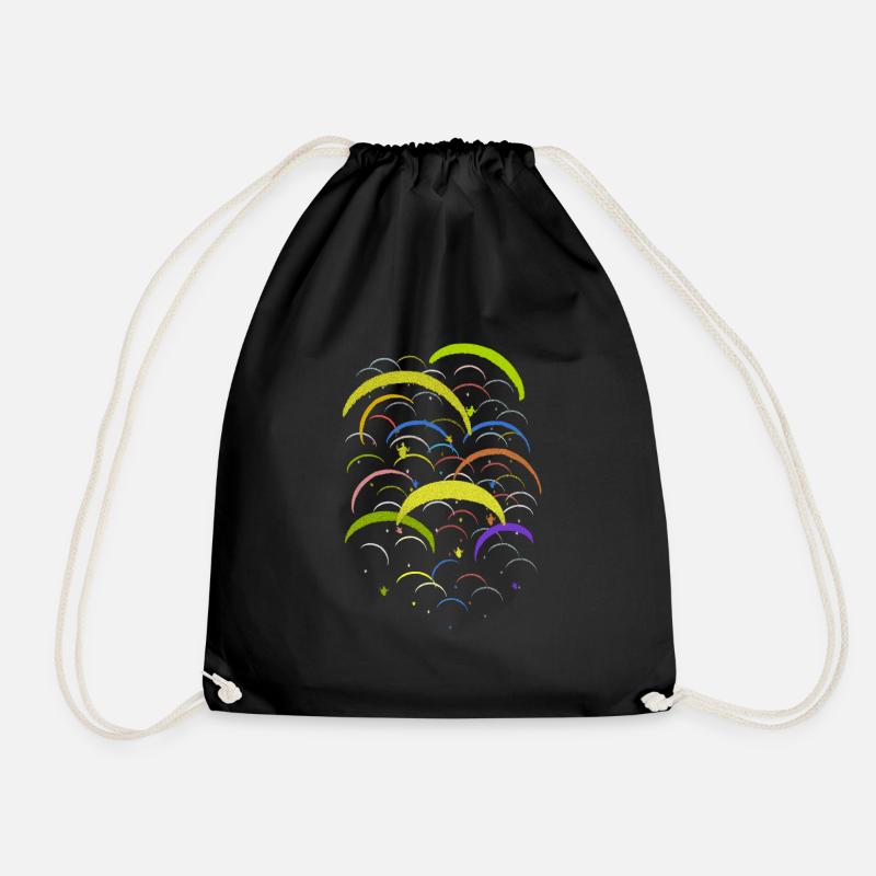 Paragliding Cross - Cross paragliding gleitschirm - Drawstring Bag - black
