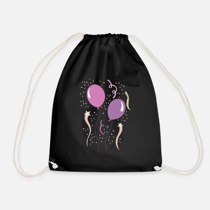 Party Ballons - Turnbeutel - Schwarz