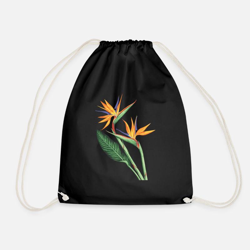 Oiseaux du paradis - Sac de sport léger - noir