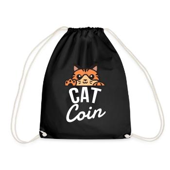 Cryptomonnaie Cat Coin - Sac de sport léger - noir - Devant