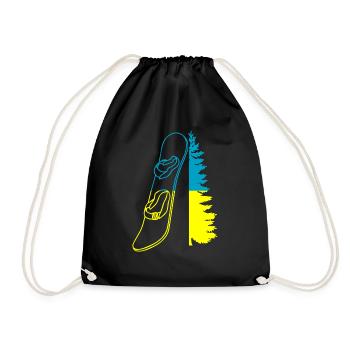 Snowboard Snowboarder - Sac de sport léger - noir - Devant