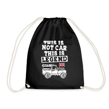 This is not Car This is Legend Landy - Turnbeutel - Schwarz - Vorne